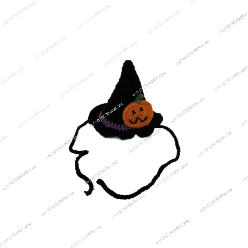 Suitable for LA-BUBU/Loona robot dog, pet dog dog cat animal clothes hat, crochet set for cute Halloween cotton