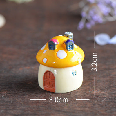 Mini ornaments succulent simulation small mushrooms