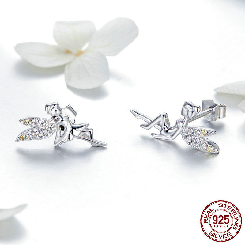 Women's Diamond Spring Fairy Earrings