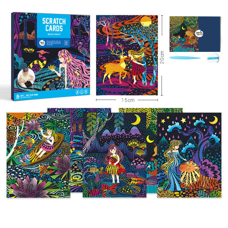 Creative fairy tale card paper