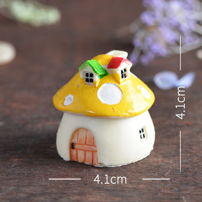 Mini ornaments succulent simulation small mushrooms