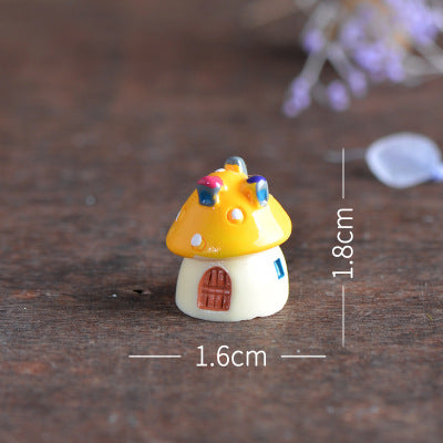 Mini ornaments succulent simulation small mushrooms