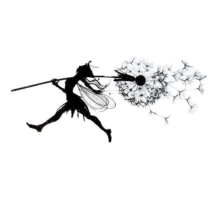Products Flower Fairy Elf Dandelion Fairy Wire Statue Garden Decoration Crafts