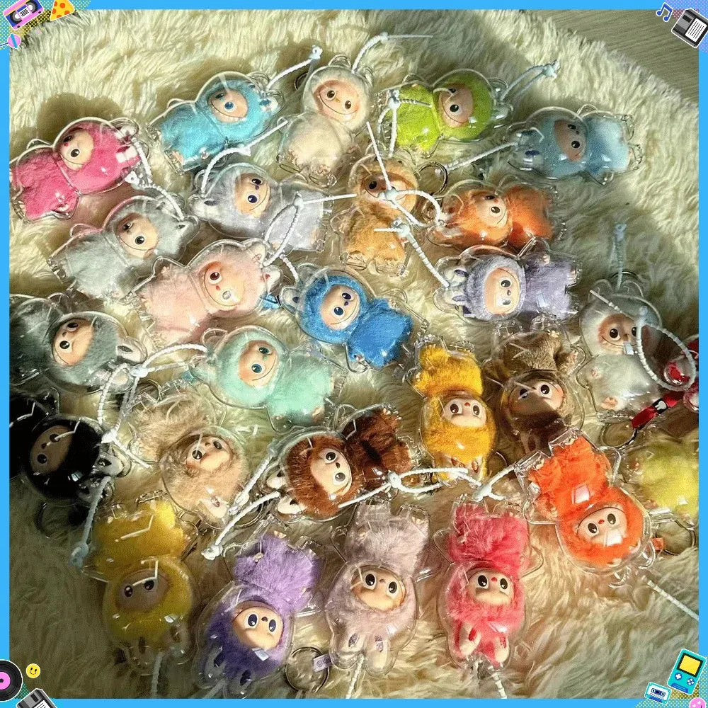 NEW Labubu 4.0 Pin For Love Protective Case Transparent Display Box Plush Doll Dust Cover Storage Box Labubu Doll Accessories