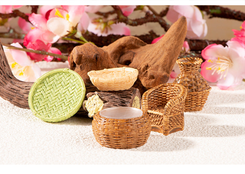 Micro Landscape Loungewear Accessories Bamboo Furniture Small Ornaments Crafts