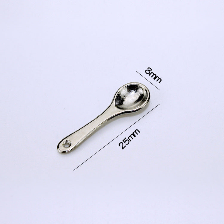 Miniature food play scene model