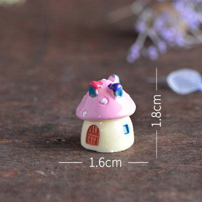 Mini ornaments succulent simulation small mushrooms