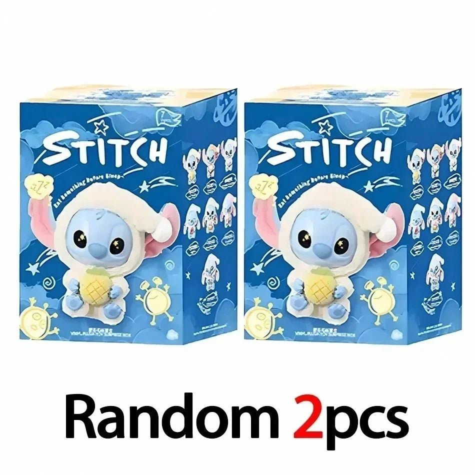 Best Seller Vinyl Blind Box Stitch Eat Some Thing Before Sleep Series Bag Pendant Cute Plush Doll Mystery Box Toy Surprise Gifts