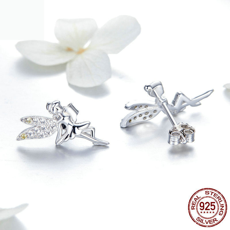Women's Diamond Spring Fairy Earrings