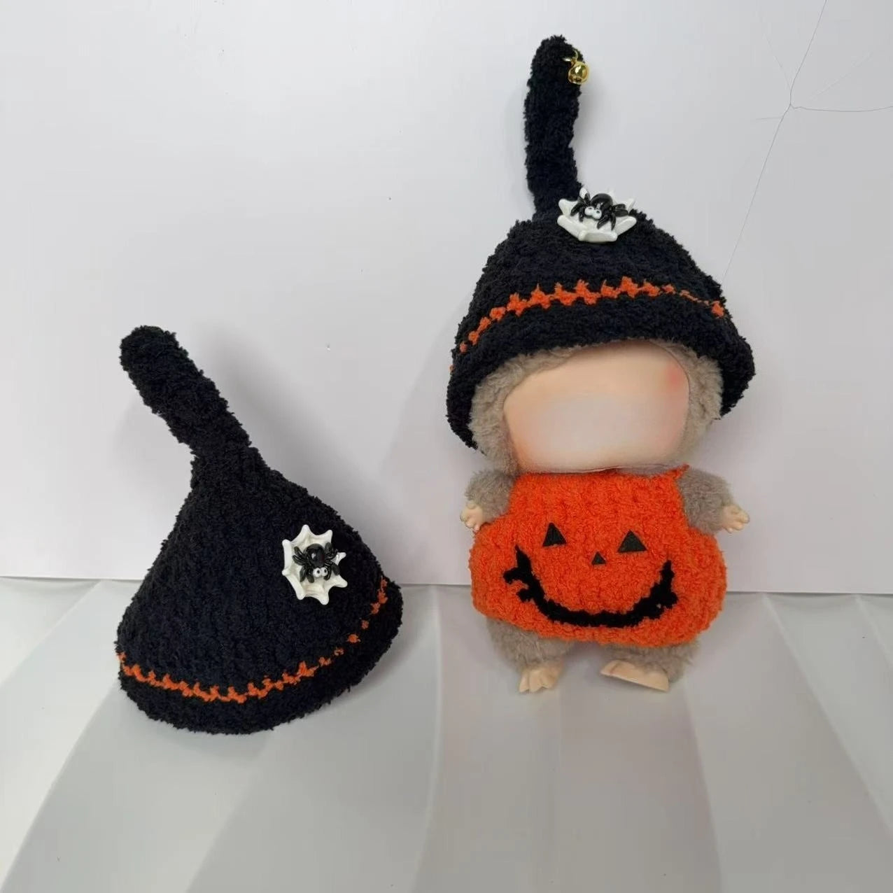 Suitable for LA-BUBU/Loona robot dog, pet dog dog cat animal clothes hat, crochet set for cute Halloween cotton
