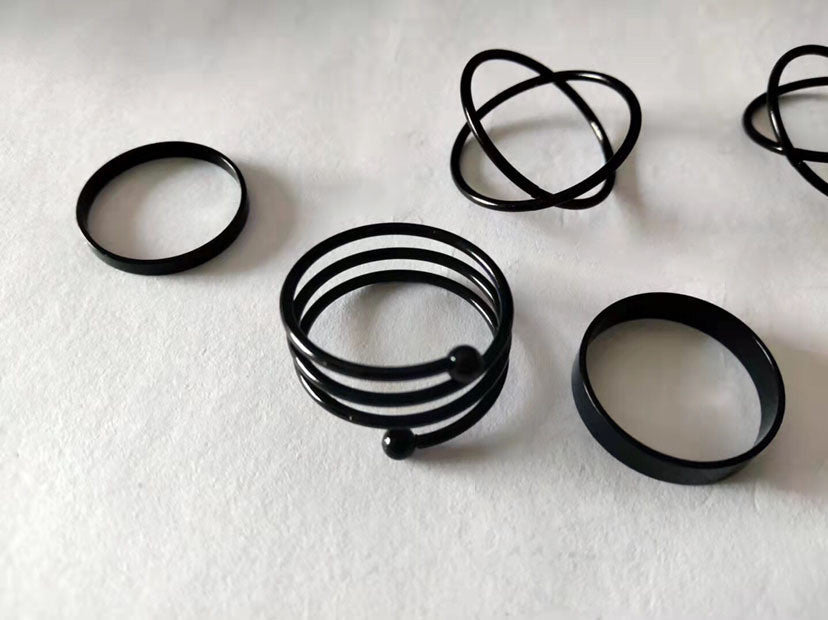 Delicate Super Fairy Butterfly Twisted Four-Piece Ring Set