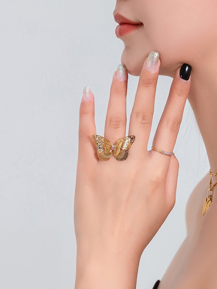 Fairy Butterfly Pattern Ring