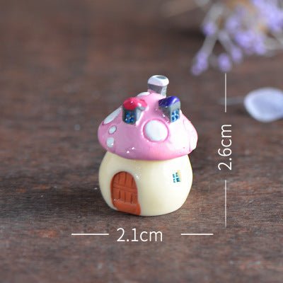 Mini ornaments succulent simulation small mushrooms