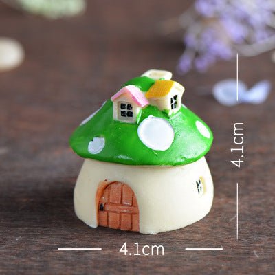 Mini ornaments succulent simulation small mushrooms