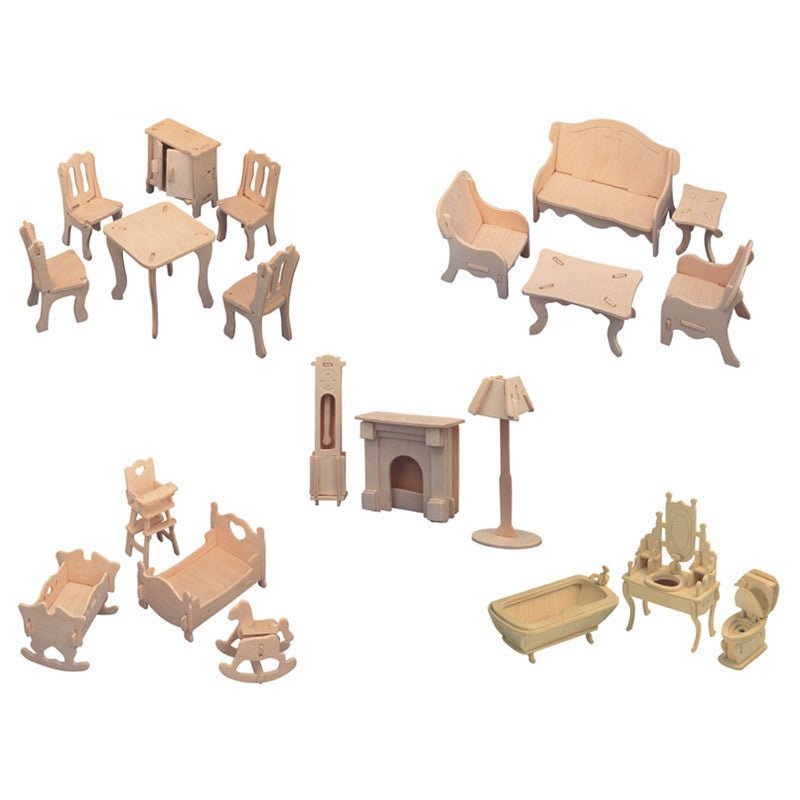 Model Of Wooden Furniture Ornaments For Puzzle