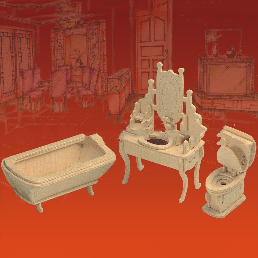 Model Of Wooden Furniture Ornaments For Puzzle